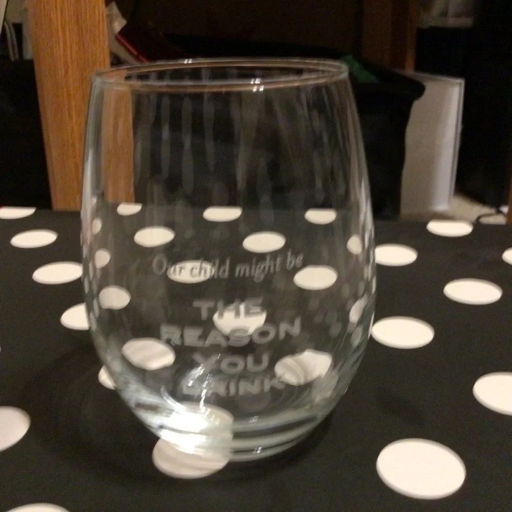 Funny teacher or parent  wine  glass